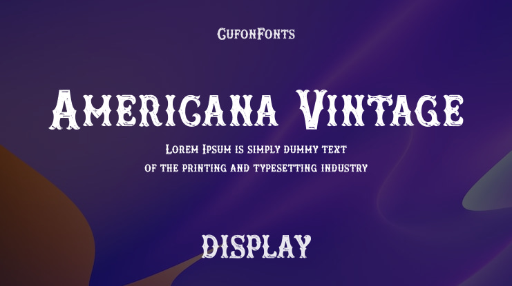 Americana Vintage Font