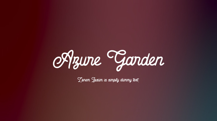 Azure Garden Font