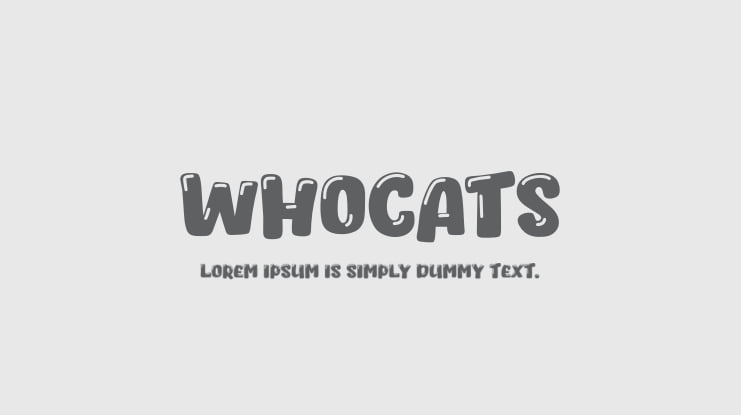 Whocats Font
