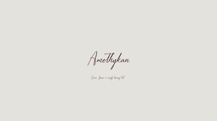 Amethykan Font