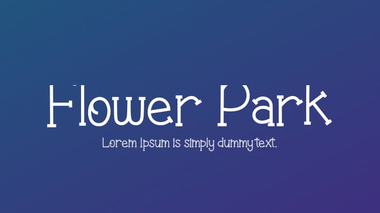 Flower Park Font