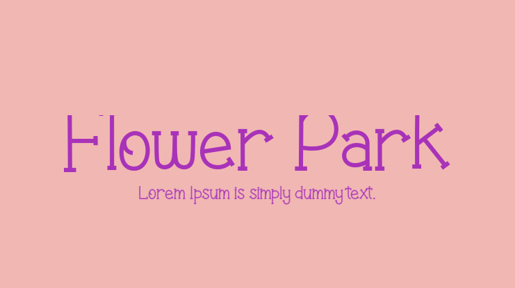 Flower Park Font