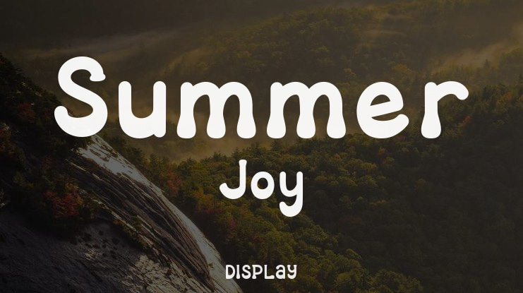 Summer Joy Font