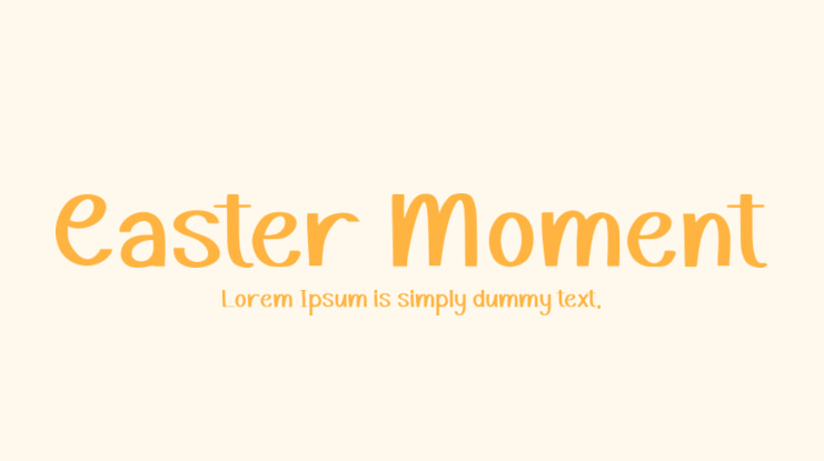 Easter Moment Font
