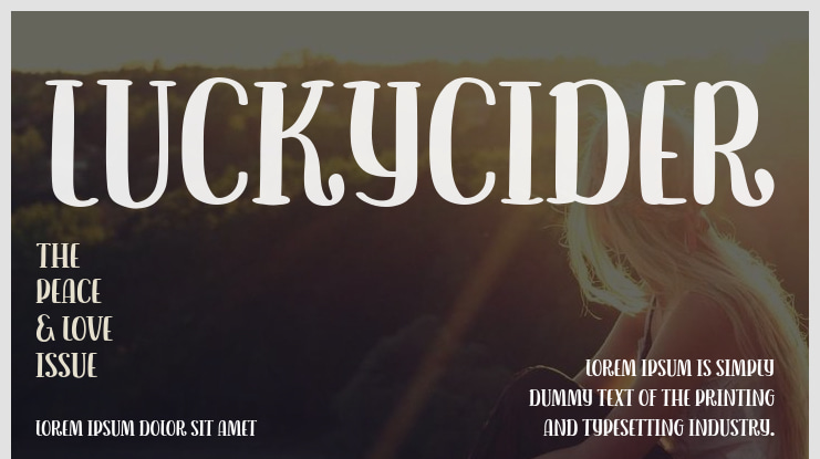 LuckyCider Font