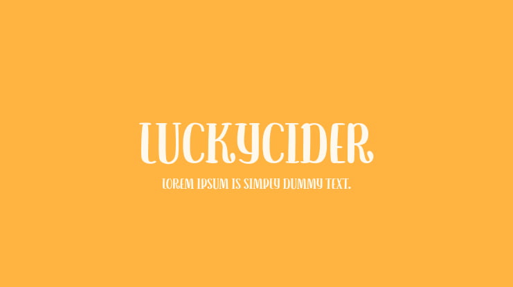 LuckyCider Font