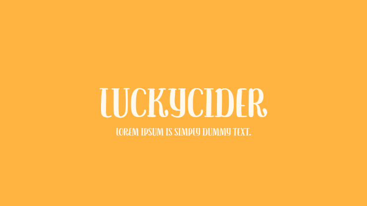 LuckyCider Font