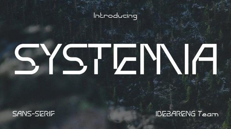 SYSTEMIA Font
