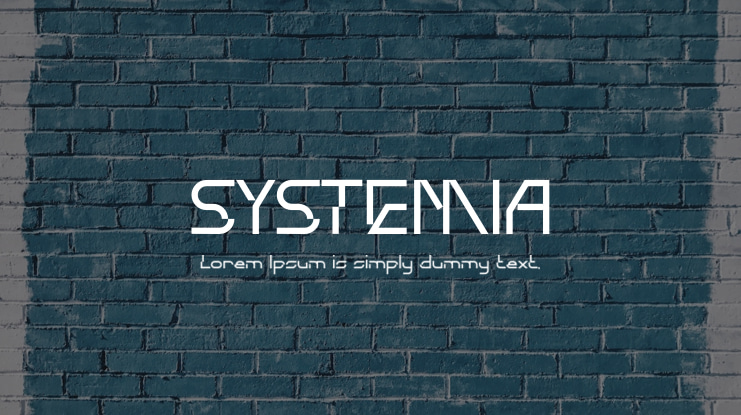 SYSTEMIA Font
