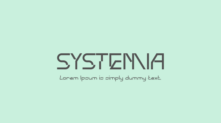 SYSTEMIA Font