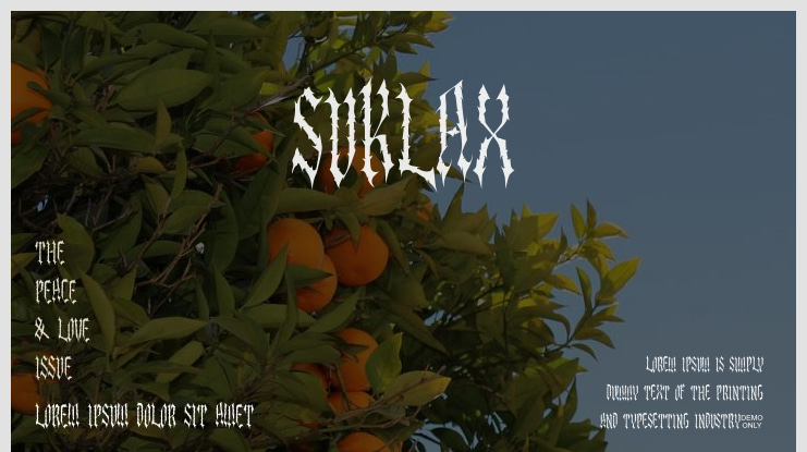 Suklax Font
