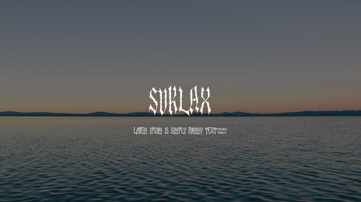 Suklax Font