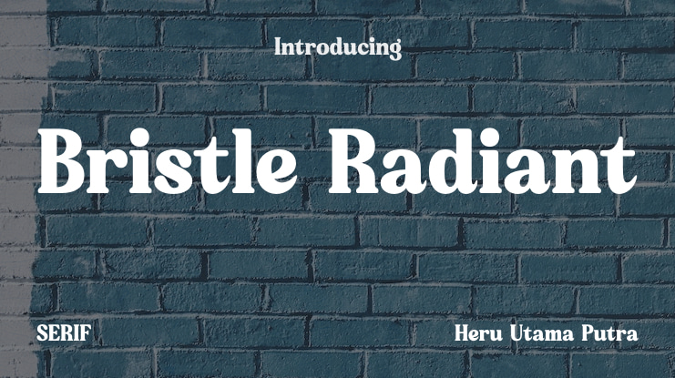 Bristle Radiant Font