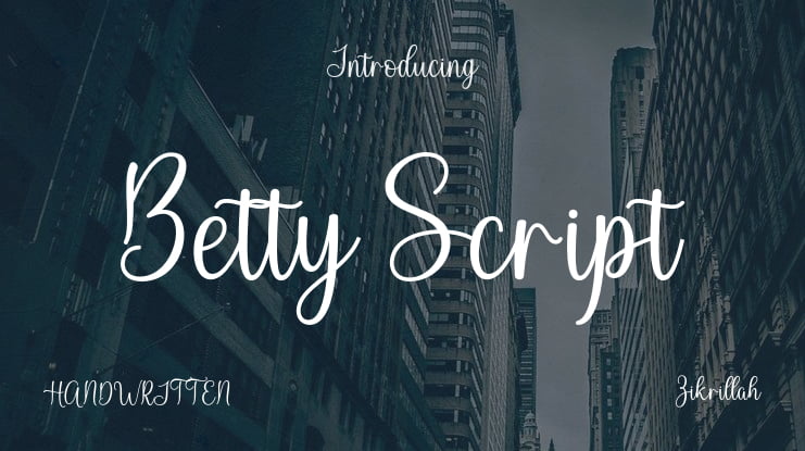 Betty Script Font