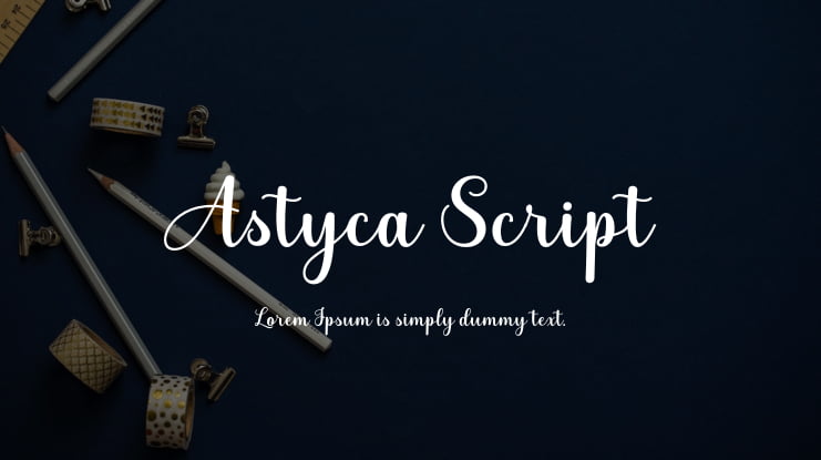 Astyca Script Font