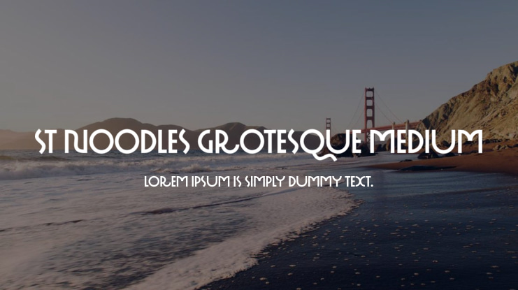 ST Noodles Grotesque Medium Font