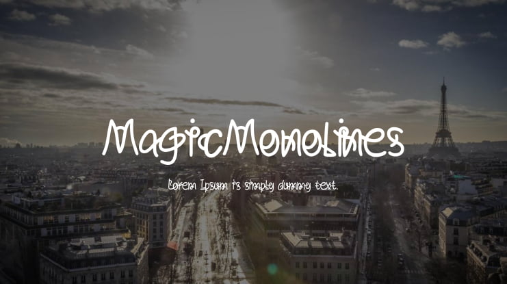 MagicMonolines Font