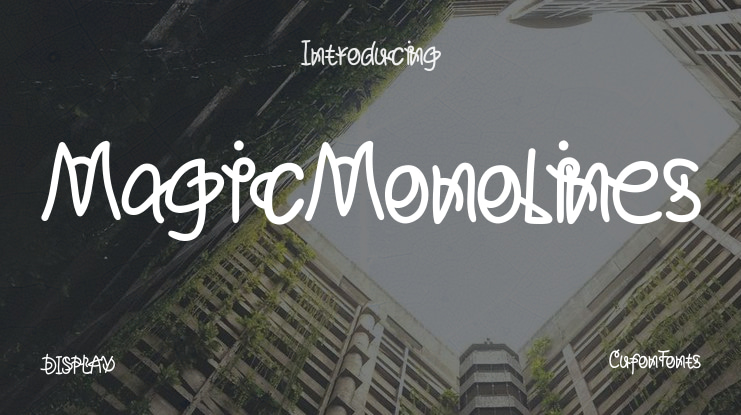 MagicMonolines Font