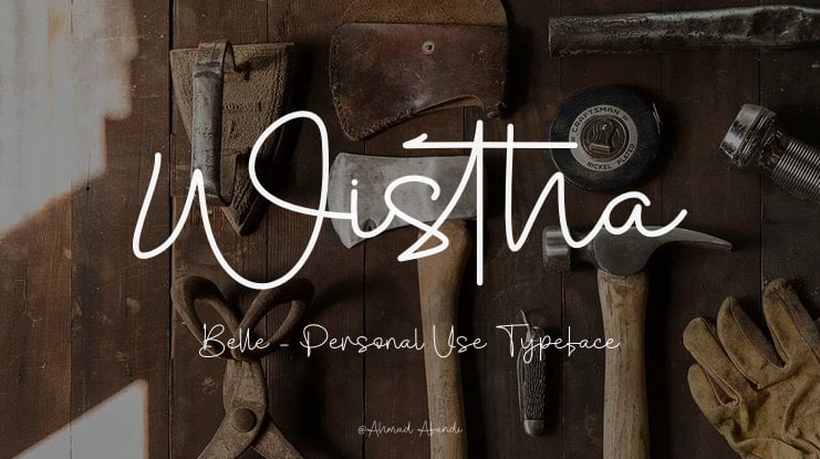 Wistha Belle - Personal Use Font