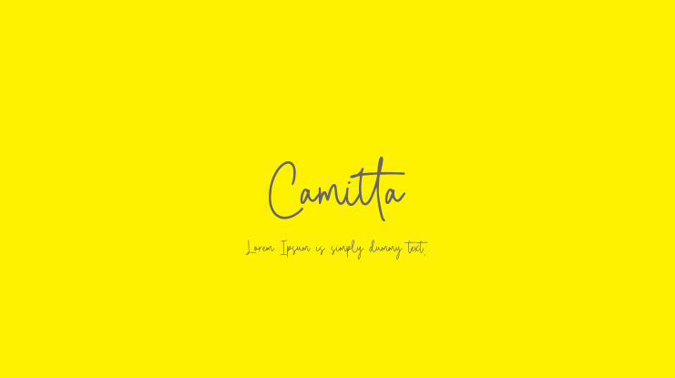 Camitta Font