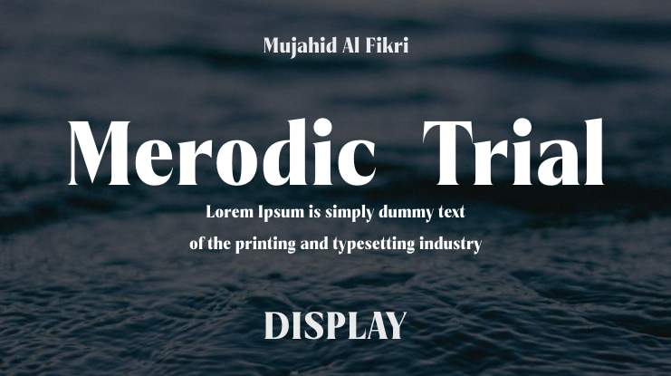 Merodic-Trial Font