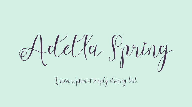 Adella Spring Font