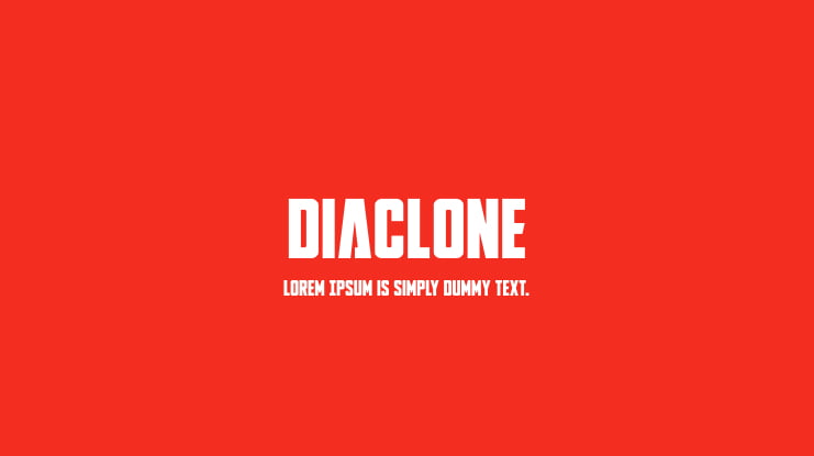 DiaClone Font Family