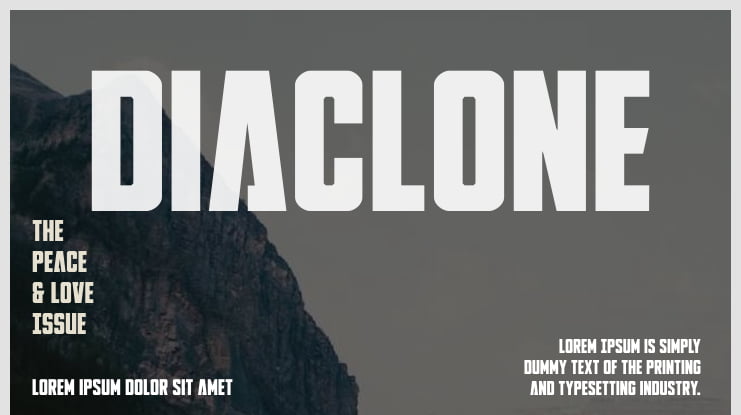 DiaClone Font Family