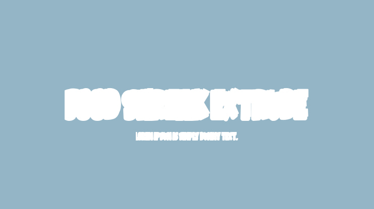 Good Shreak Extrude Font Family