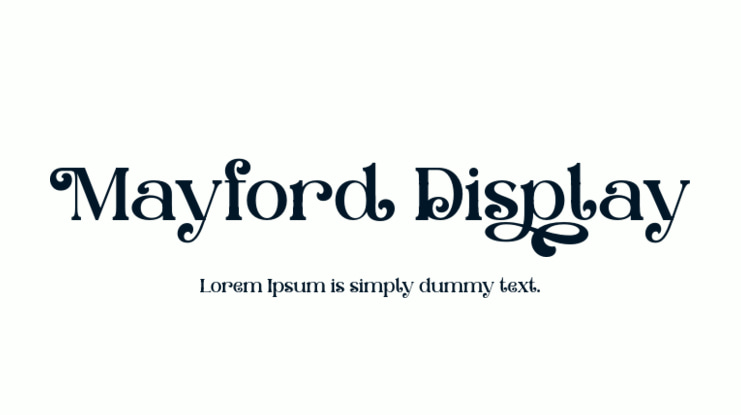 Mayford Display Font