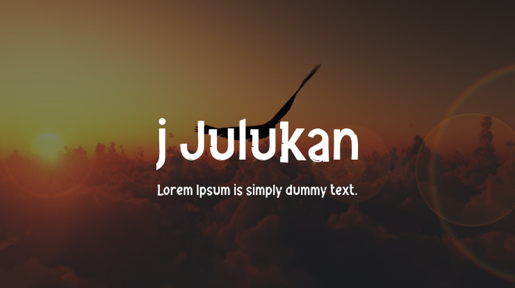 j Julukan Font