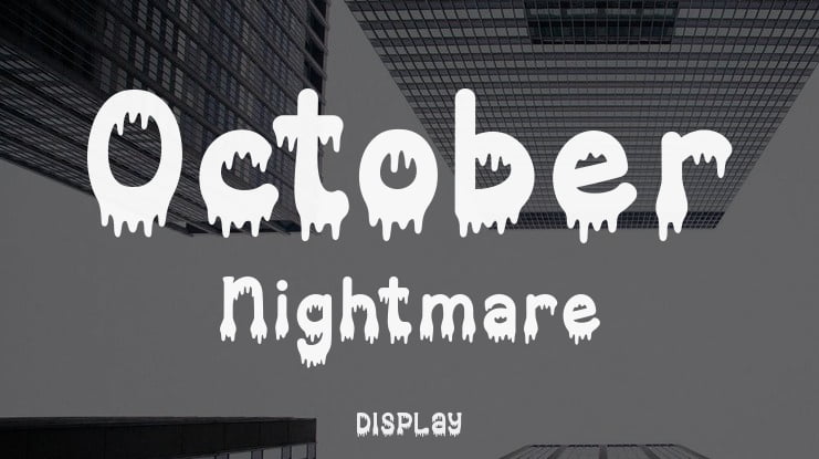 October Nightmare Font