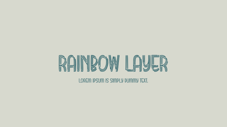 Rainbow Layer Font