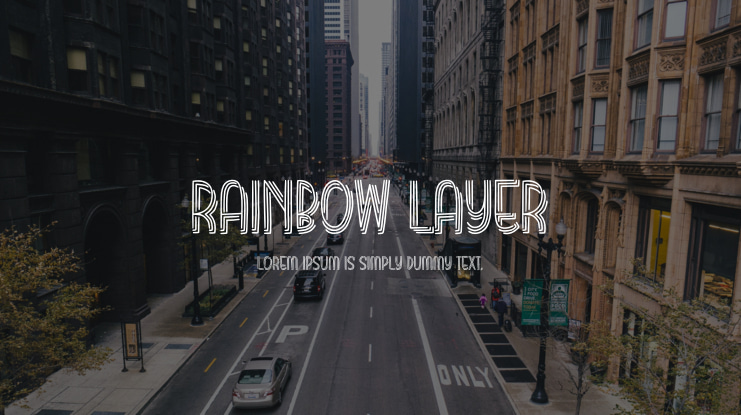Rainbow Layer Font