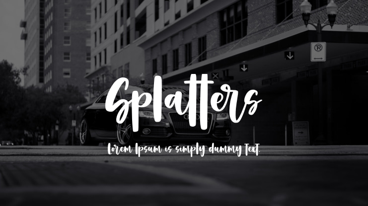 Splatters Font