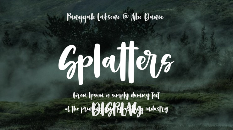 Splatters Font