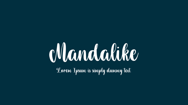 Mandalike Font
