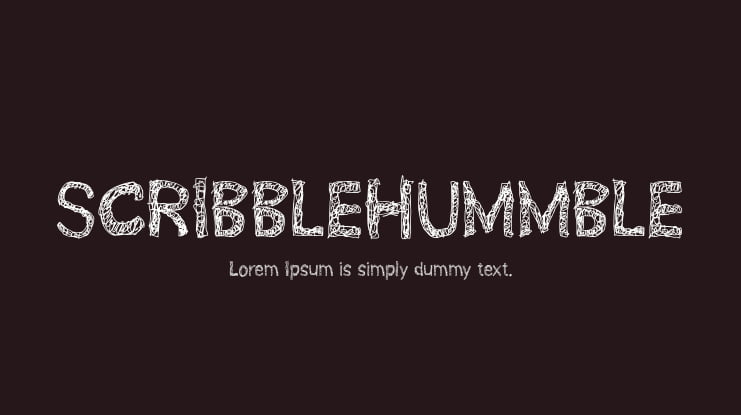 SCRIBBLEHUMMBLE Font