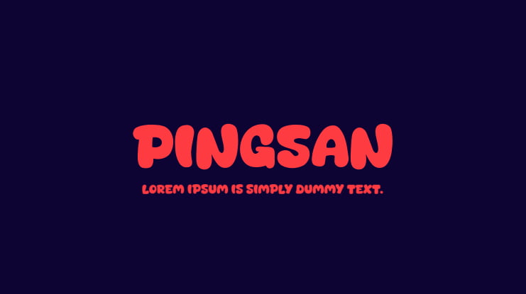 Pingsan Font