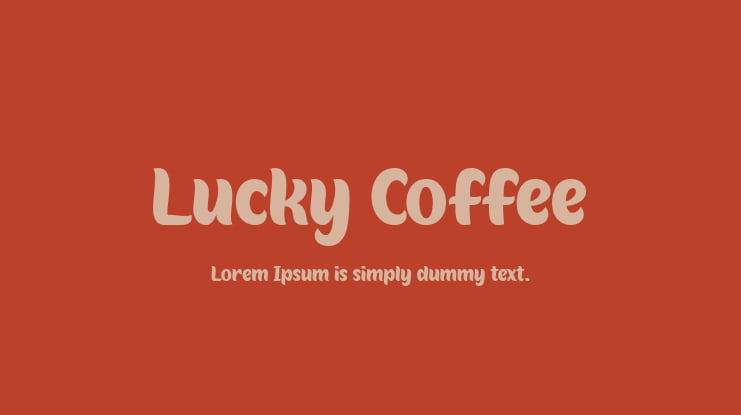 Lucky Coffee Font Family