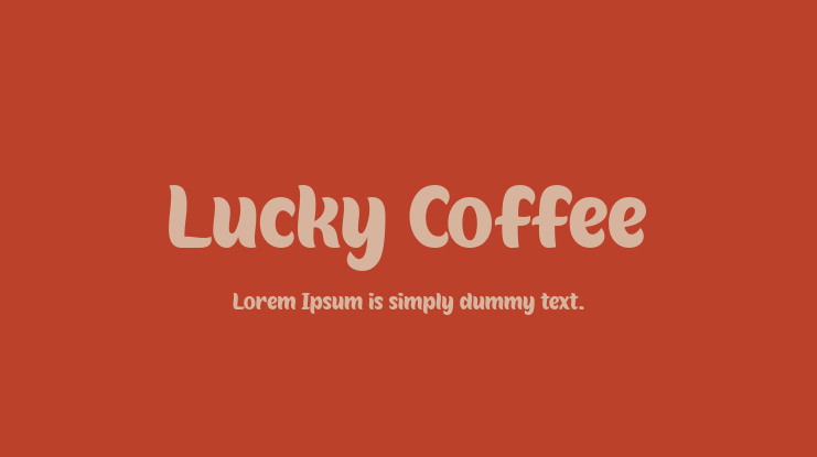 Lucky Coffee Font Family