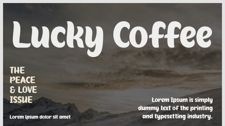 Lucky Coffee Font Family