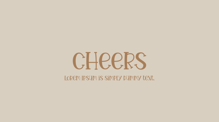 Cheers Font