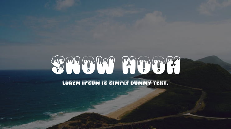 Snow Hooh Font