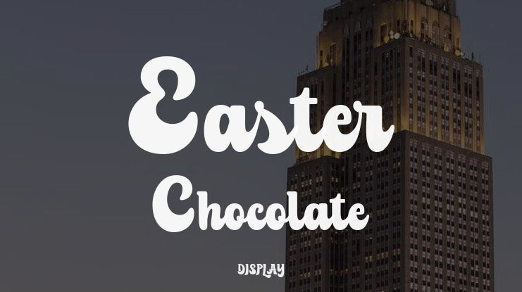 Easter Chocolate Font