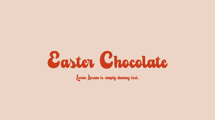 Easter Chocolate Font