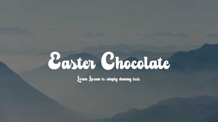 Easter Chocolate Font