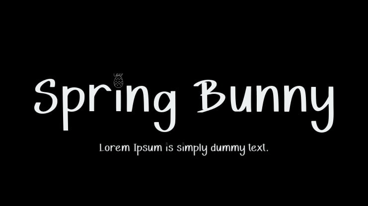 Spring Bunny Font
