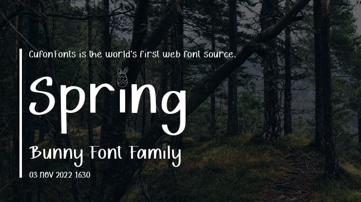 Spring Bunny Font