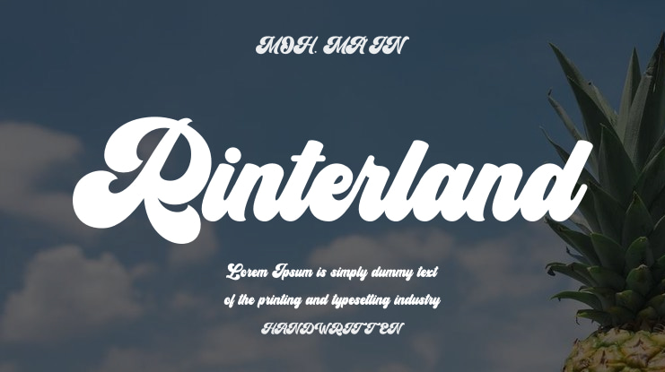 Rinterland Font